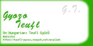 gyozo teufl business card